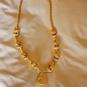 CARVED BONE AFRICAN NECKLACE